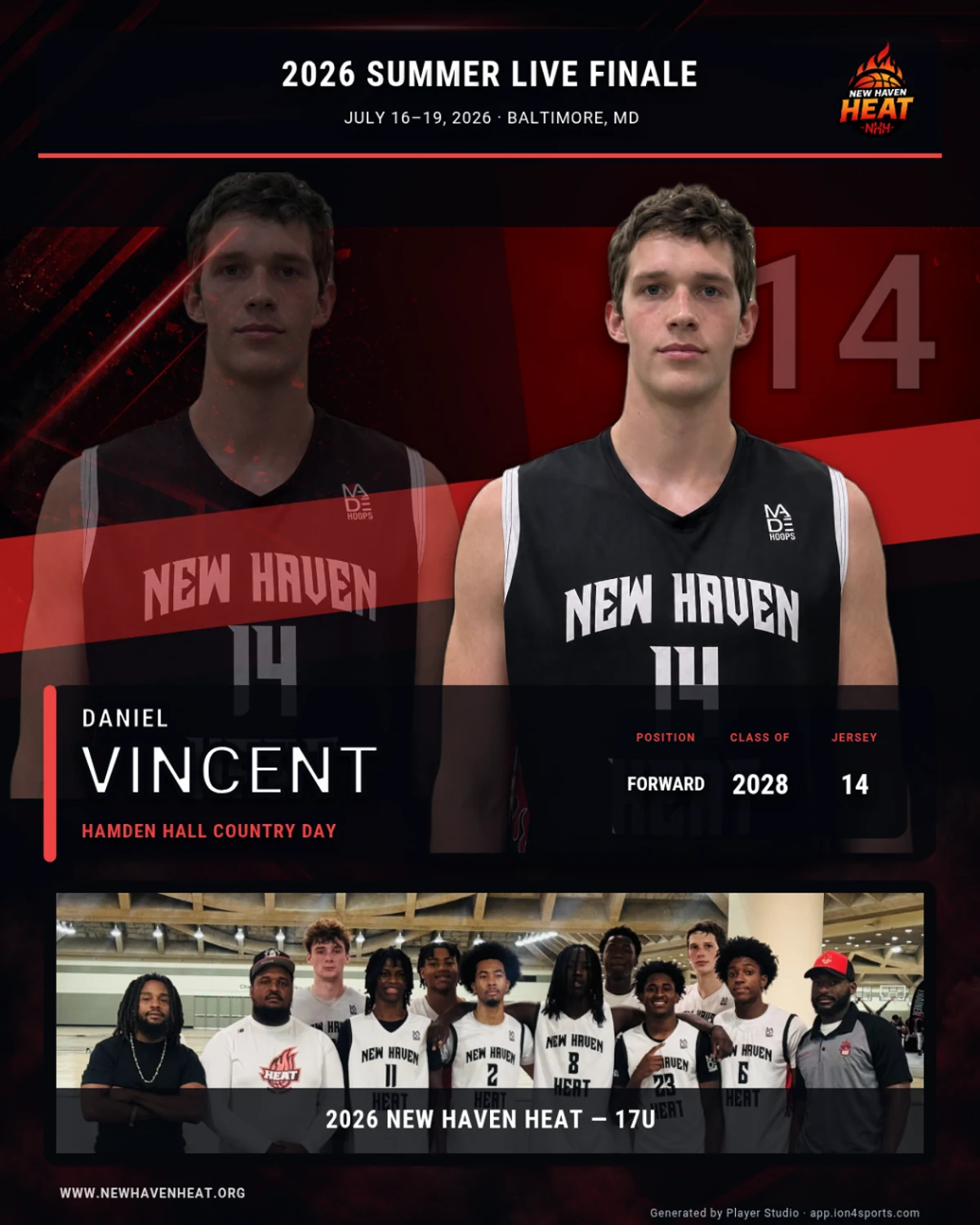 Team player graphic example